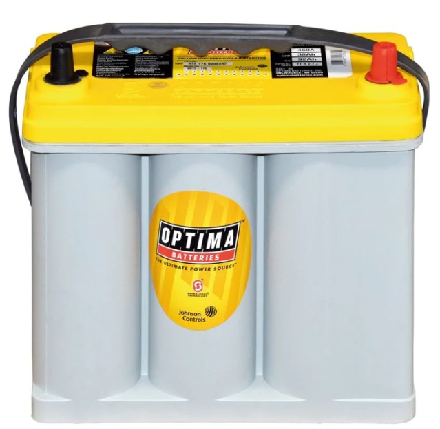 Optima akku YellowTop YT R 2.7 J 12V 38Ah - Optima käynnistysakut - 4016987113622 - 1