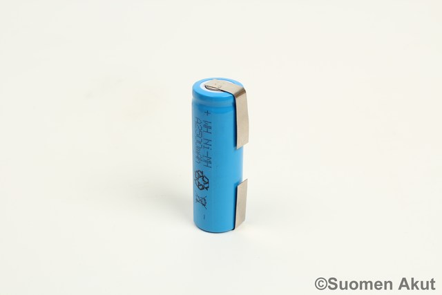 Power Plus 250AFH 1.2v 2500mAh Nimh JK - Nimh Juotoskorvalliset kennot - 1452 - 1