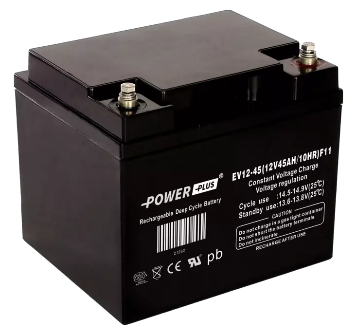 Power Plus Agm-akku 12V 45Ah Deep Cycle - AGM ajovoima- ja teollisuusakut - 21282 - 4