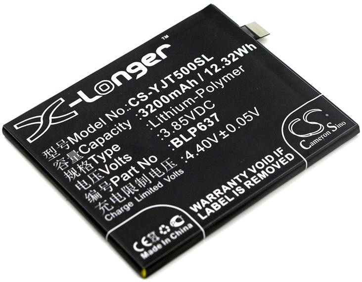 Puhelimen akku Oneplus 3.85V 3200mAh - Oneplus kännykän akut - 4894128129332 - 1