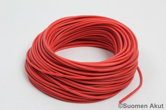 Silikonikaapeli 14AWG punainen 1 metri - Silikonikaapelit - 281912 - 1