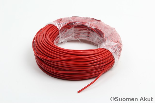 Silikonikaapeli 18AWG punainen 1 metri - Silikonikaapelit - 2822 - 1