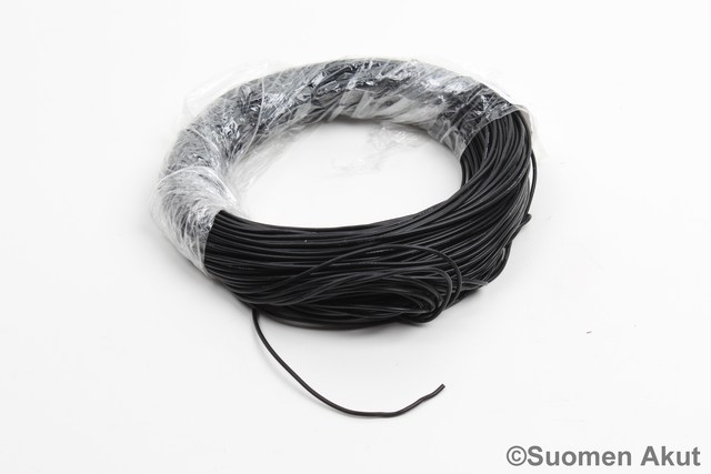 Silikonikaapeli 22AWG musta 1 metri - Silikonikaapelit - 28252 - 1