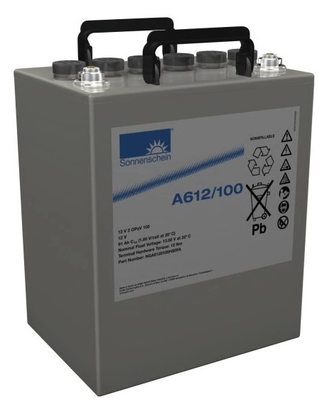 Sonnenschein geeliakku A612/10012v91Ah - Geeli ajovoima- ja teollisuusakut - 405172 - 1