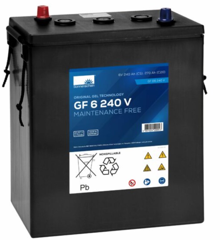 Sonnenschein geeliakku GF6/240 6v240Ah - Geeli ajovoima- ja teollisuusakut - 405312512 - 1
