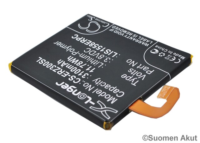 Sony Ericsson 3.8V 3100mAh Li-Ion Xperi3 - Sony Ericsson kännykän akut - 4894128094692 - 1