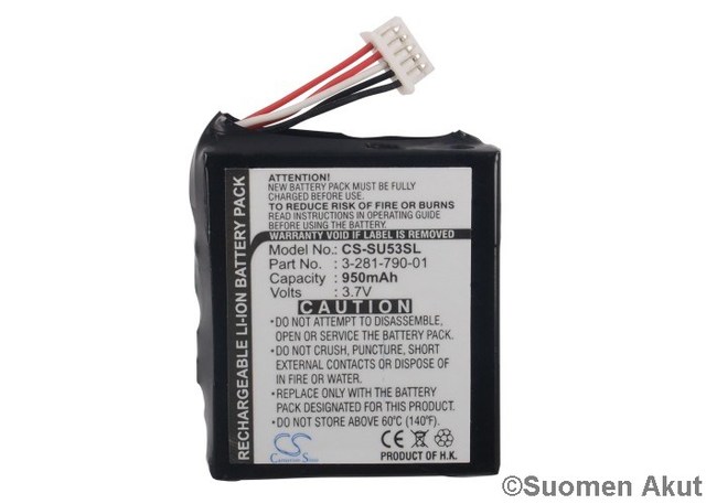 Sony navigaattorin akku 3.7v 950mAh - Muiden merkkien navigaattorien akut - 4894128021902 - 1