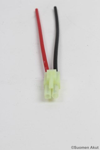 Tamiya Mini liitin uros 10cm johd. 18AWG - Virransyöttöliittimet - 3022 - 1