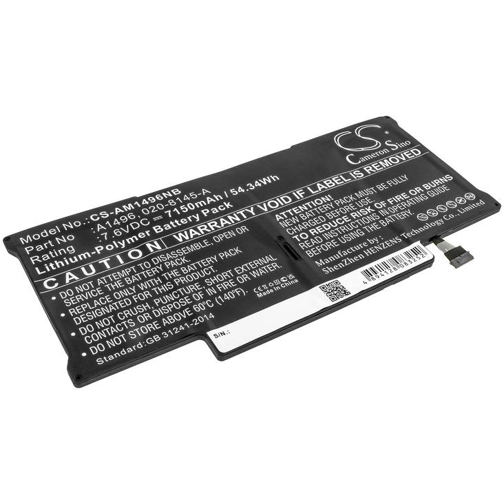 Tietokoneen Akku Apple A1496 (460) - Apple MacBook akut - 4894128083252 - 1
