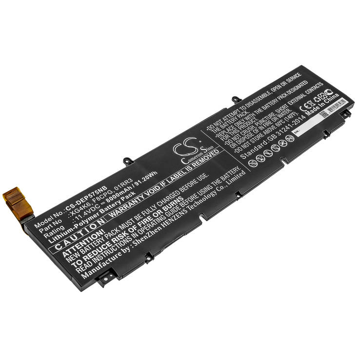Tietokoneen Akku Dell 11.4V 8000mAh(571) - Dell kannettavan akut - 4894128165682 - 1