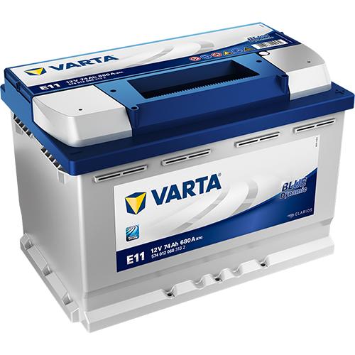 Varta Blue Dynamic E11 12V 74Ah 680A - Varta käynnistysakut - 4016987119532 - 1