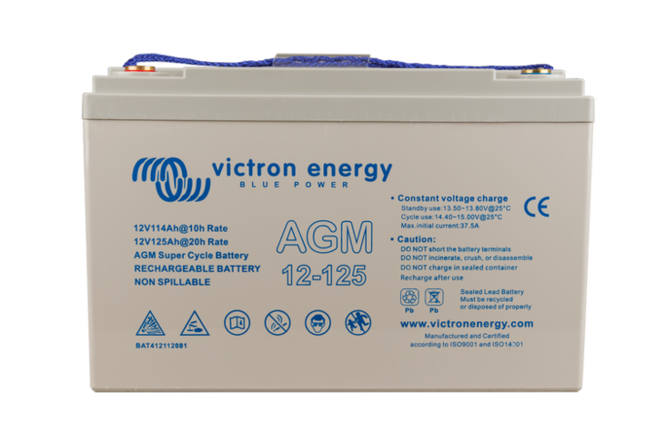 Victron Super cycle Agm-Akku 12v 125Ah - AGM ajovoima- ja teollisuusakut - 8719076041832 - 1