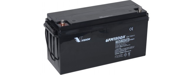 Vision Agm-Akku 6FM150DX 12v 150Ah/10Hr - AGM ajovoima- ja teollisuusakut - 889967100912 - 1
