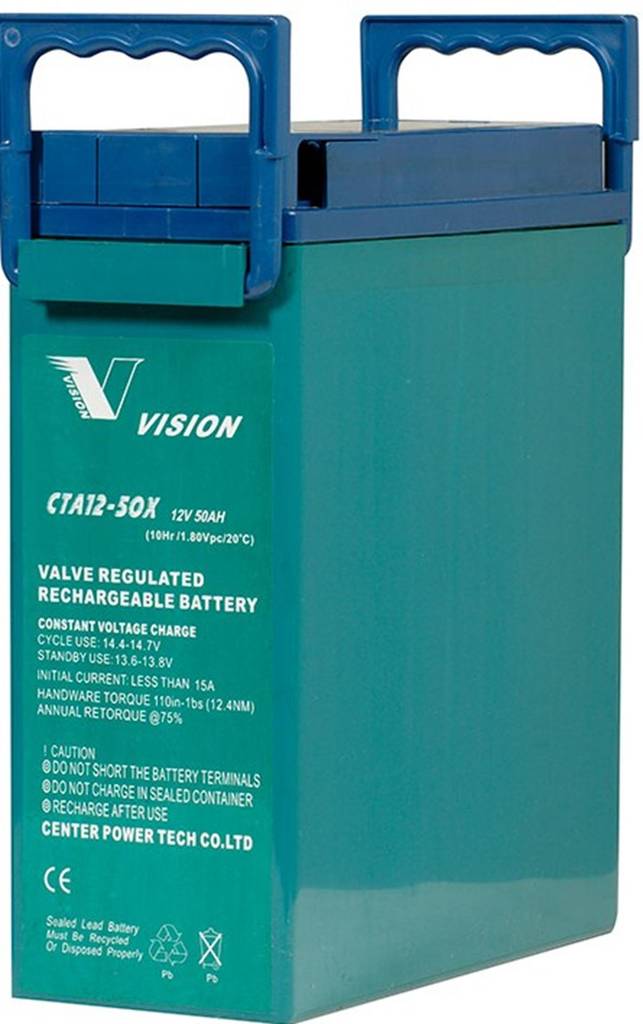 Vision Agm-Akku CTA12-50X 12v 50Ah/10h - AGM ajovoima- ja teollisuusakut - 88996712 - 1