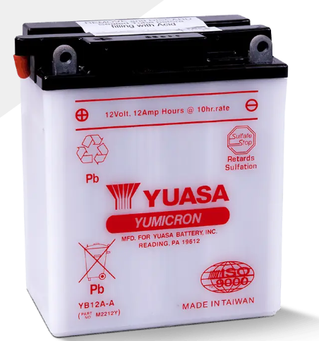 Yuasa Mp-Akku YB12A-A 12V 12.6Ah 150A - MP- ja kelkan korkilliset vakioakut - 5050694032202 - 1