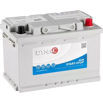 Dynac AGM-akku 12V 70Ah 570901076 - Dynac akut - 8717101004982 - 1