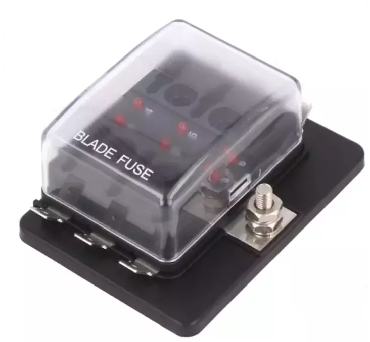 Sulakepesä autosulakkeille 6-paikkainen - Sulakkeet - 670002 - 1