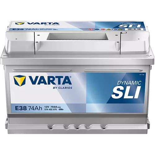 Varta Silver E38 12V 74Ah 750A - Varta käynnistysakut - 4016987119792 - 1
