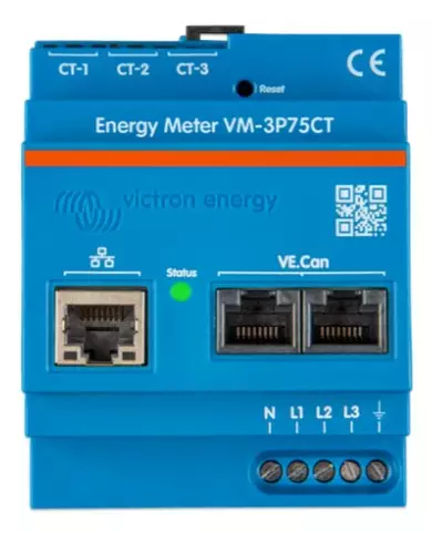 Victron Energy Meter VM-3P75CT - Hallinta ja ohjelmointi - 8719076059462 - 1