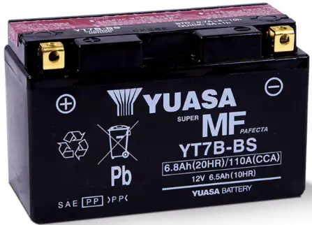 Yuasa Mp-Akku YT7B-BS 12V 6.8Ah - AGM MP- ja kelkan akut - 5050694004452 - 1
