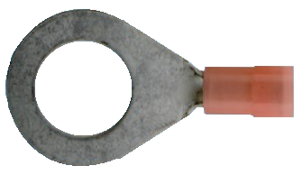 Rengasliitin eristetty punainen 6mm - Kaapelisilmukat - 15589174081103 - 1