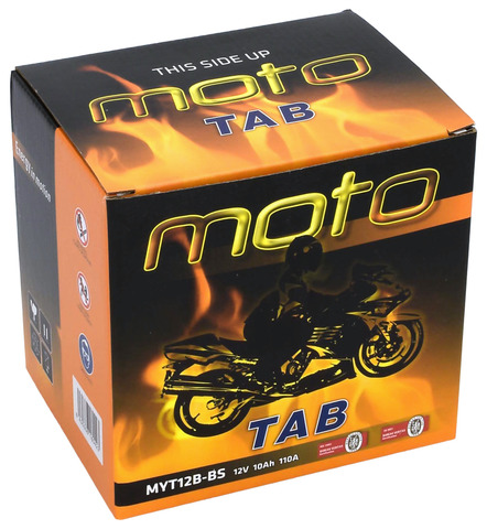 TAB Mp-Akku YT12B-BS/MYT12B-BS 12V 10Ah 110A - AGM MP- ja kelkan akut - 8435336180423 - 2