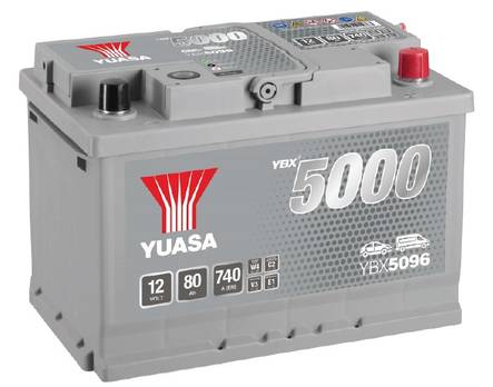 Yuasa KäynnistysakkuYBX5096 12V80Ah 740A - Yuasa käynnistysakut - 5050694029363 - 1