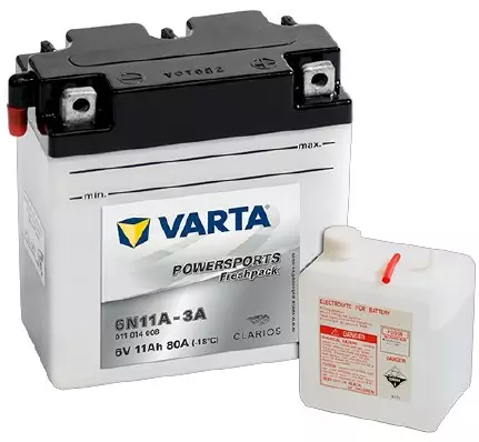 Varta Mp-Akku 6N11A-3A 6V 11Ah 80A - MP- ja kelkan korkilliset vakioakut - 4016987140383 - 1