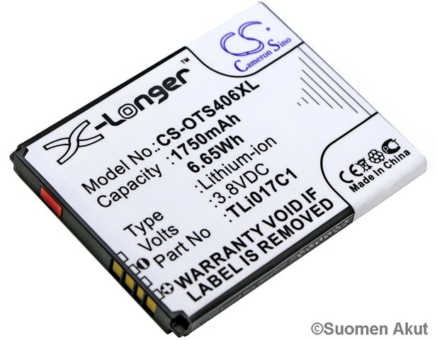 Alcatel Puhelimen tarvikeakku OT-4060 - Muiden merkkien puhelinakut - 4894128128403 - 1