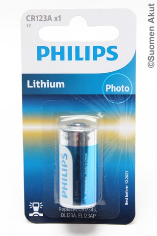 CR123A 3V Lithiumparisto 1kpl Blist - CR123A 3V lithiumparistot - 8711500558213 - 1