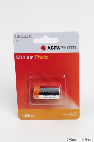 CR123A Agfa Lithiumparisto 3V - CR123A 3V lithiumparistot - 4250175802633 - 1