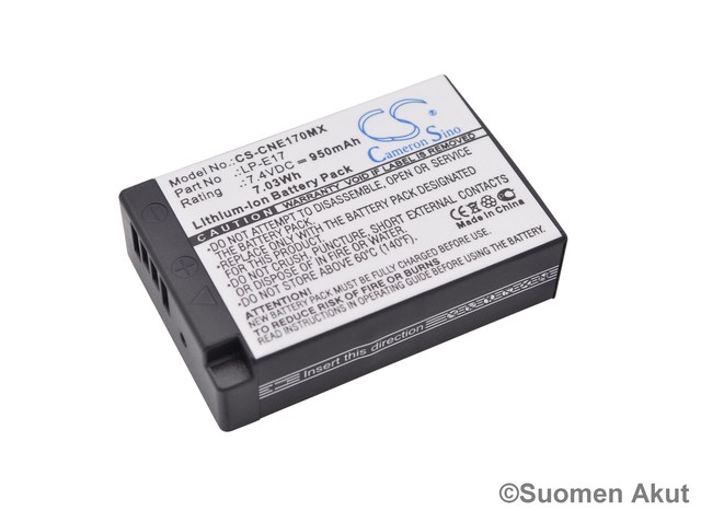Canon Akku 7.4v 950mah li-ion LP-E17 CS - Canon kameranakut - 4894128111443 - 1