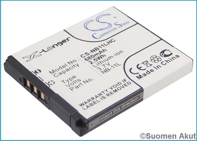 Canon akku 3.7v 680mah liion NB-11L CS - Canon kameranakut - 4894128058793 - 1