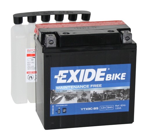 Exide Mp-Akku ETX9C-BS 12V 9Ah 120A(En) - AGM MP- ja kelkan akut - 3661024033763 - 1