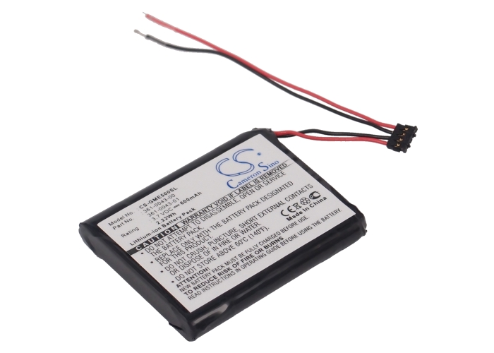 Garmin GPS-akku Liion 3.7v 600mAh - Garmin navigaattorin akut - 4894128069393 - 1