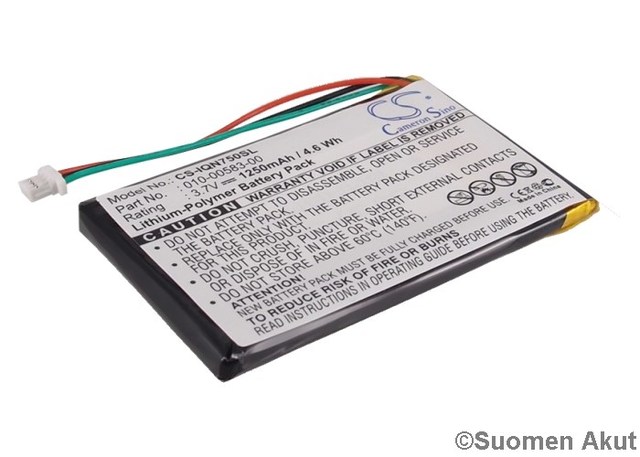 Garmin Nuvi 750 GPS-akku 3.7v1250mAh - Garmin navigaattorin akut - 4894128029373 - 1