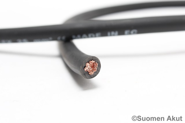 Kaapeli 25mm2 musta 1metri Hiflex - Kaapelit - 4711996613 - 1