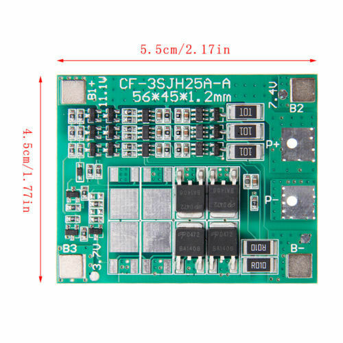 Li-ion BMS piirikortti 4S 14.8V 20A - Piirikortit - 32013 - 1