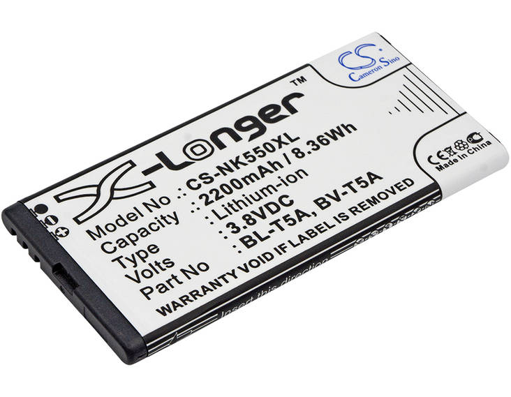 Nokian Puhelimen tarvikeakku BL-T5A CS - Nokia kännykän akut - 4894128124573 - 1