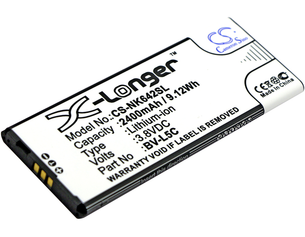 Nokian Puhelimen tarvikeakku BV-L5C CS - Nokia kännykän akut - 4894128130093 - 1