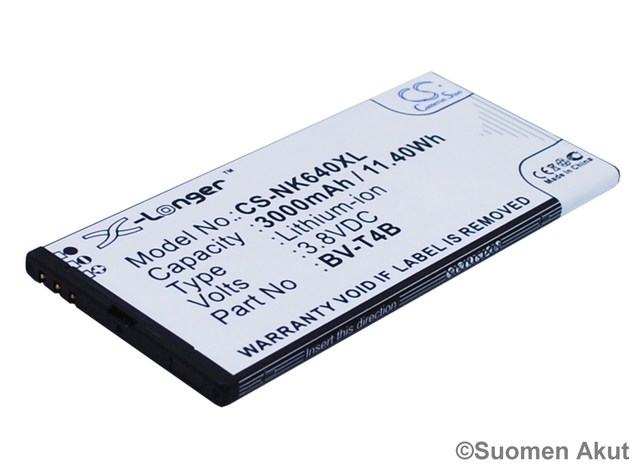 Nokian Puhelimen tarvikeakku BV-T4B CS - Nokia kännykän akut - 4894128106913 - 1