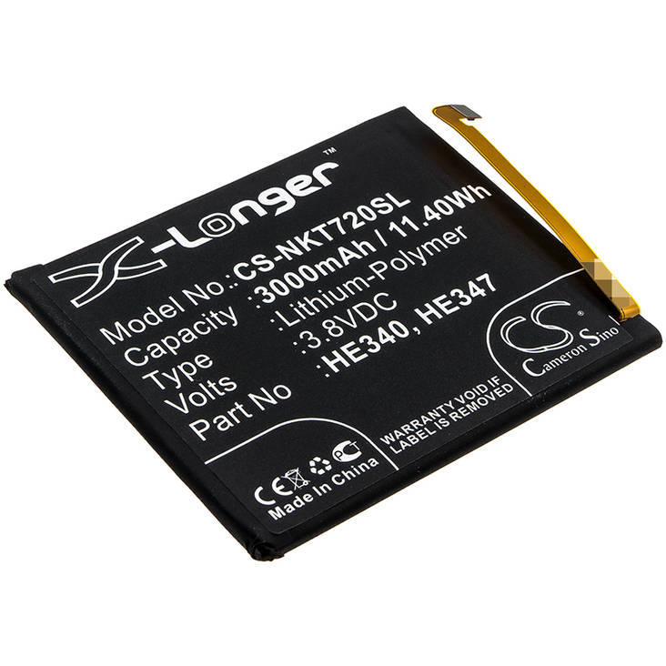 Nokian Puhelimen tarvikeakku HE340 CS - Nokia kännykän akut - 4894128147473 - 1