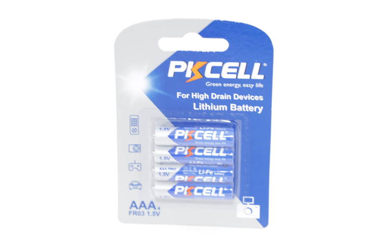 PKCELL AAA 1.5v lithiumparisto 4kpl - AA & AAA 1.5V lithiumparistot - 6942449580603 - 1