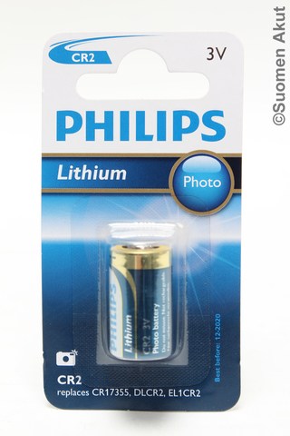 Philips Lithiumparisto CR2 3V - CR2 3V lithiumparistot - 8711500806833 - 1