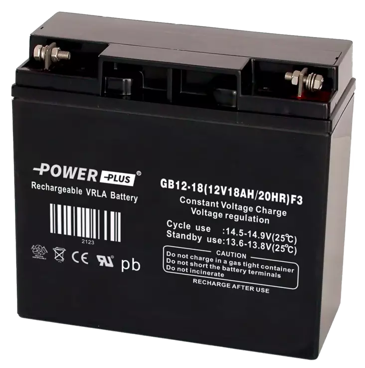 Power Plus Agm-akku 12V 18Ah - AGM ajovoima- ja teollisuusakut - 2123 - 3