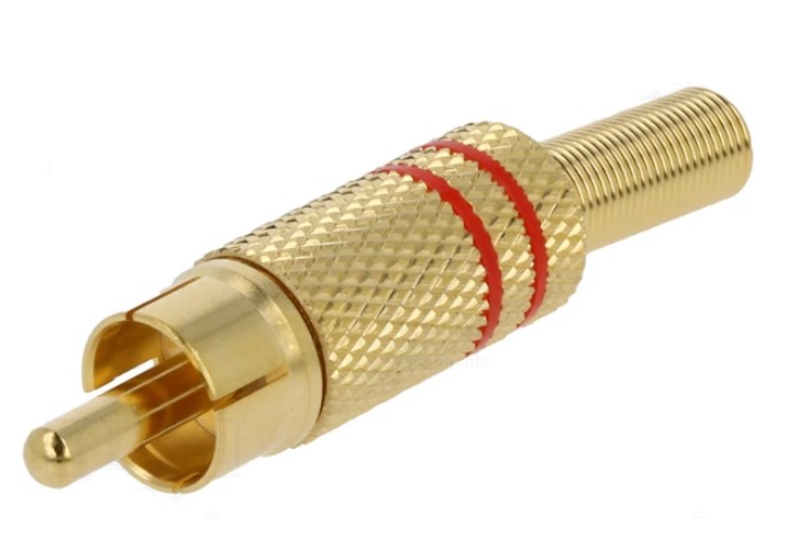 RCA Liitin uros - Audio-videoliittimet - 100023 - 1