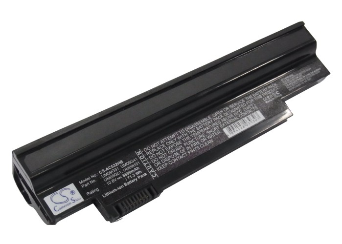 Tietokoneen Akku ACER 10,8V 6600mA(114) - Acer kannettavan akut - 4894128039303 - 1