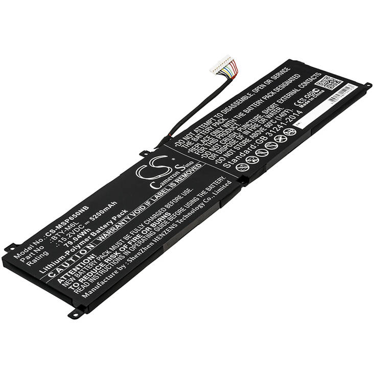 Tietokoneen Akku MSI 15.2V5200mAh(583 - Muiden merkkien kannettavan akut - 4894128154143 - 1