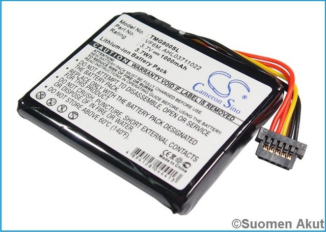 TomTom akku 3.7v 1000mAh Go 1530 - TomTom navigaattorin akut - 4894128044413 - 1