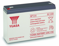 Yuasa Agm-Akku 6v 12Ah NP12-6 - AGM ajovoima- ja teollisuusakut - 21003 - 1
